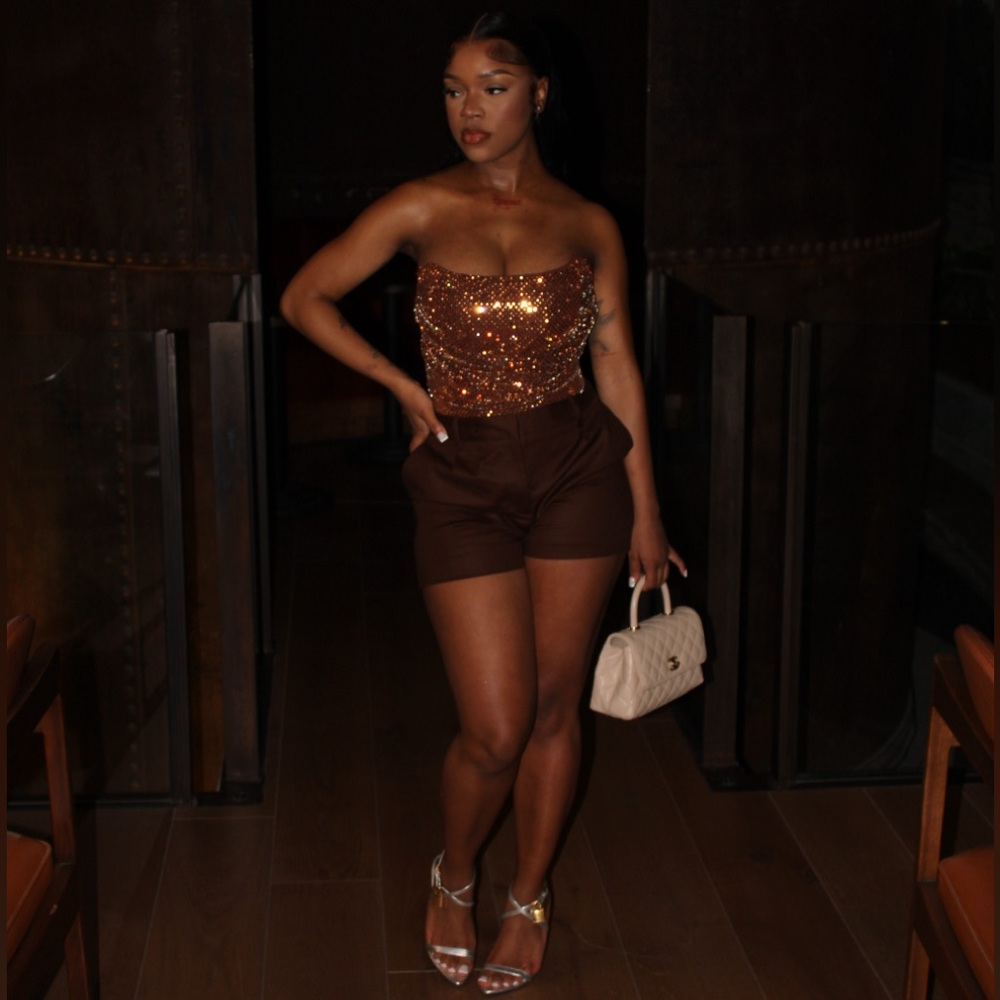 Brown Corset Top